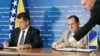 Komesar EU Janez Lenarcic i ministar sigurnosti BiH Selmo Cikotić u Sarajevu, 6. septembra 2022.
