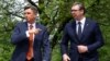 Predsjednik Slovenije Borut Pahor sa predsjednikom Srbije Aleksandrom Vučićem tokom Brdo-Brijuni samita 17. maja 2021, arhivska fotografija 