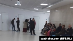 Aşgabat hassahanasyndaky nobat. Arhiw suraty