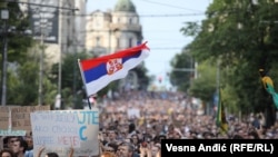 Деветтиот протест „Србија против насилството во Белград“, 1 јули 2023