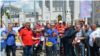 Pamje nga protesta në Shkup e Lidhjes së Sindikatave për të Drejtat e Punëtoreve. 