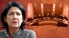 Parlamentul georgian poate începe procedura de demitere a președintei Salome Zurabișvili, după decizia Curții Constituționale (colaj RFE/RL)