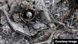 Imagini publicate de presa transnistreană pe 17 martie 2024, afirmând că o dronă de tip kamikaze ar fi lovit un aerodrom în apropiere de Tiraspol. 