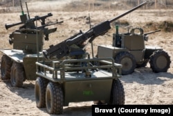Dronët tokësorë luftarakë të zhvilluar përmes platformës Brave1 të Ukrainës.