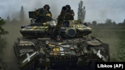 Украински тенк во Донецк, 17 јуни, 2023