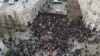 Imagine de la un protest organizat de fostul partid Șor, în februarie 2023