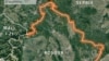 Policë të Kosovës duke patrulluar pranë fshatit Bare, në veri të Kosovës më 14 qershor 2023.