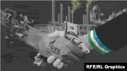 Разследване на "Свободна Европа" разкри как компания, свързвана със зетя на президента на Узбекистан, получава договори за милиони от търговия с природен газ от държавата.
