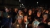 Serbia -- A vigil for the Russian people, in Belgrade, February 24, 2023.