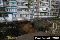 Clădirile de apartamente au fost evacuate pe 22 aprilie, după ce un avion de vânătoare Suhoi Su-34 și-a lansat din greșeală proiectilele asupra Belgorodului.