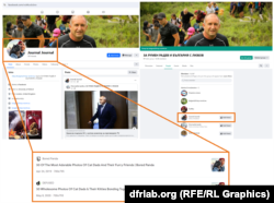 Një shembull i një llogarie të rreme, që e ka përdorur një fotografi të marrë prej internetit. Llogaria është menaxhuar prej një grupi të dedikuar ndaj presidentit, Rumen Radev.