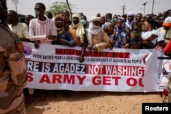 Protesta kundër prezencës së ushtrisë amerikane në Niger, në prill të këtij viti.