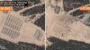 Desființarea taberei de corturi de la baza de antrenament Abuz-Liasnouski. În stânga este o fotografie făcută pe 6 iunie; în dreapta, pe 4 iulie.