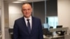Răzvan Cotovelea, fost negociator pentru aderarea României la UE, în biroul Europei Libere din Chișinău, pe 13 septembrie 2023