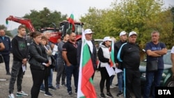 Протестиращи в Благоевградско