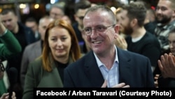 Северна Македонија - Арбен Таравари, кандидат на коалицијата „Вреди“ за претседателските избори во Северна Македонија, 24.4.2024 година
