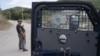 Dëmet nga sulmi në Banjskë mbi një automjet të Policisë së Kosovës, shtator 2023.