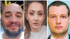 Troje članova grupe bugarskih državljana Džhambazov (lijevo), Ivanova (sredina) i Rusev (desno) takođe su optuženi za posjedovanje lažnih dokumenata