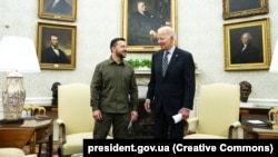 Az ukrán és az amerikai elnök a Fehér Házban 2023. szeptember 21-én