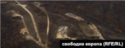 Унищожените складове край Стралджа.
