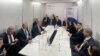 Министерот за надворешни работи на Русија, Сергеј Лавров со министрите за надворешни работи на Северна Македонија, Бујар Османи и министерот за надворешни работи на Малта, Иан Борг, Скопје, 30.11.2023. 
