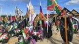 Могилы участников войны в Украине на кладбище в Мурманске