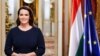 Novák Katalin köztársasági elnök újévi köszöntőjének televíziós felvételén a Sándor-palotában 2023. december 29-én