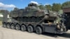 O tanchetă germană de tip Marder din dotarea Bundeswehr la baza militară Rukla, Lituania, 22 aprilie 2022. 