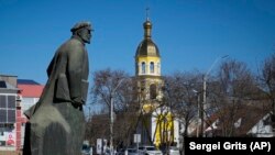 Spomenik Vladimiru Lenjinu u centru Komrata u bivšoj sovjetskoj republici Moldaviji.