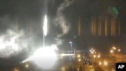 Украинската нуклеарна централа Запорожје. 