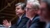 Direktor FBI-a Christopher Wray, direktor Nacionalnog centra za borbu protiv terorizma Christopher Miller i Kenneth Cuccinelli, zamjenik sekretara Ministarstva domovinske sigurnosti u Washingtonu, 24. septembra 2020. 
