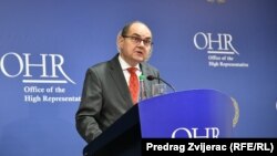 Christian Schmidt, visoki predstavnik u BiH, na konferenciji za novinare u Sarajevu 9. decembra 2022.