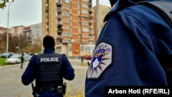Pjesëtarë të Policisë së Kosovës në veri të Kosovës.