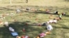 Dečije igračke poređane u obliku mape Ukrajine, uključujući i poluostrvo Krim koje je Ukrajina aneksirala 2014. godine. (Na slici detalj te mape.)<br />
&nbsp;