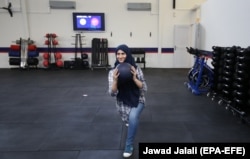 Afganistanka koja je radila kao trener u Kabulu, 28. oktobra 2019.