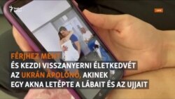 Férjhez ment az ukrán nővér, akinek egy akna letépte a lábait és az ujjait