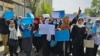 Protesta e vajzave dhe grave afgane për rihapjen e shkollave. Kabul, 26 mars 2022.