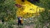 IRAN NATURE TULIP FLOWER FESTIVAL -- An Iranians couple visits the Asara tulip flower exhibition in the city of Asara, Alborz province, Iran, 05 May 2022.