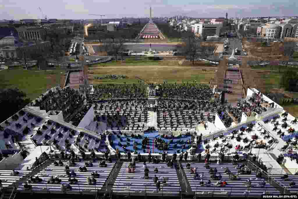 Mysafirët në ceremoninë e inaugurimit të Joe Bidenit si president i SHBA-së.&nbsp;