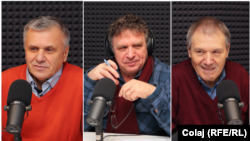 Jurnalistul Europei Libere Alexandru Canțîr și analiștii Igor Boțan și Nicolae Negru.