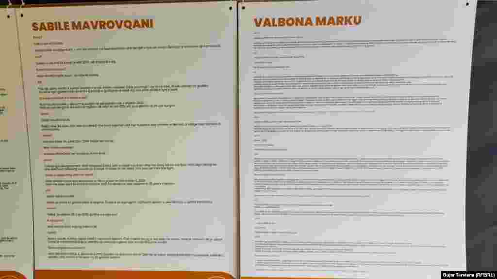 Sabile Mavrovqani e Valbona Marku.