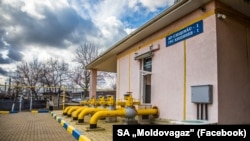 Stație de predare a gazelor din mun. Chișinău care aparține Moldovagaz.