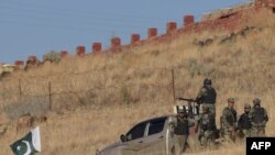 Пакистански трупи во Северен Вазиристан, на границата со Авганистан, 27 јануари 2019 година.
