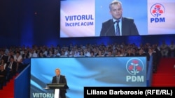 Vladimir Plahotniuc, la congresul PD în rol de prim-dirijor
