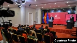 Прес-конференција на премиерот Димитар Ковачевски.