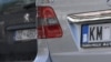 Kosovo - Vehicles with KM license plates are seen in North Mitrovica on October 11, 2022