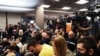 Novinari na konferenciji za medije, Beograd, april 2022.