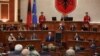 Presidenti gjerman, Frank-Walter Steinmeier, gjatë fjalimit të tij në Kuvendin e Shqipërisë. 1 dhjetor 2022. 