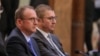 Kryetari i VMRO DPMNE-së, Hristijan Mickoski (djathtas), përfaqësuesi i koalicionit VLEN, Arben Taravari.