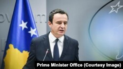 Kryeministri i Kosovës, Albin Kurti. 